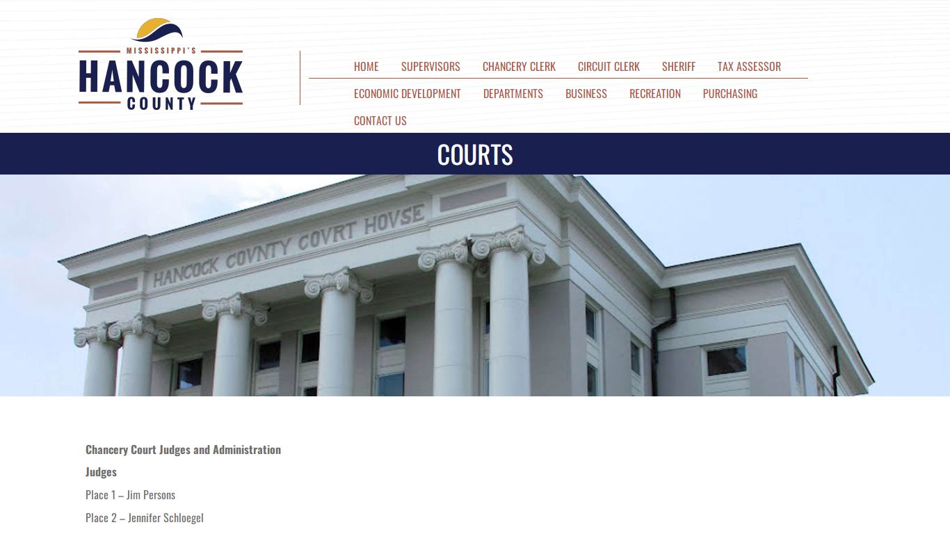 COURTS | Mississippi's Hancock County